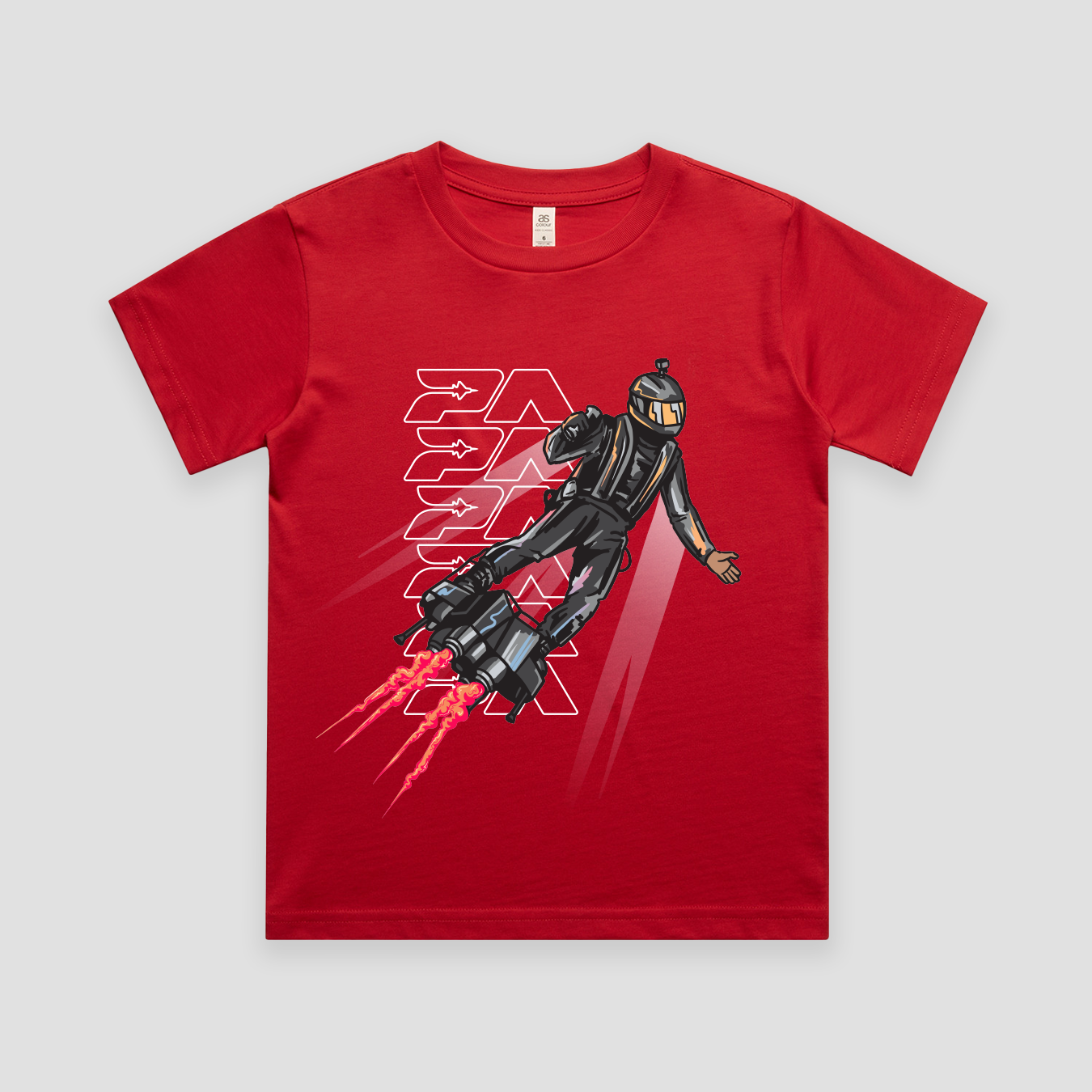 2025 Pacific Airshow JetPack Kids T-Shirt Red