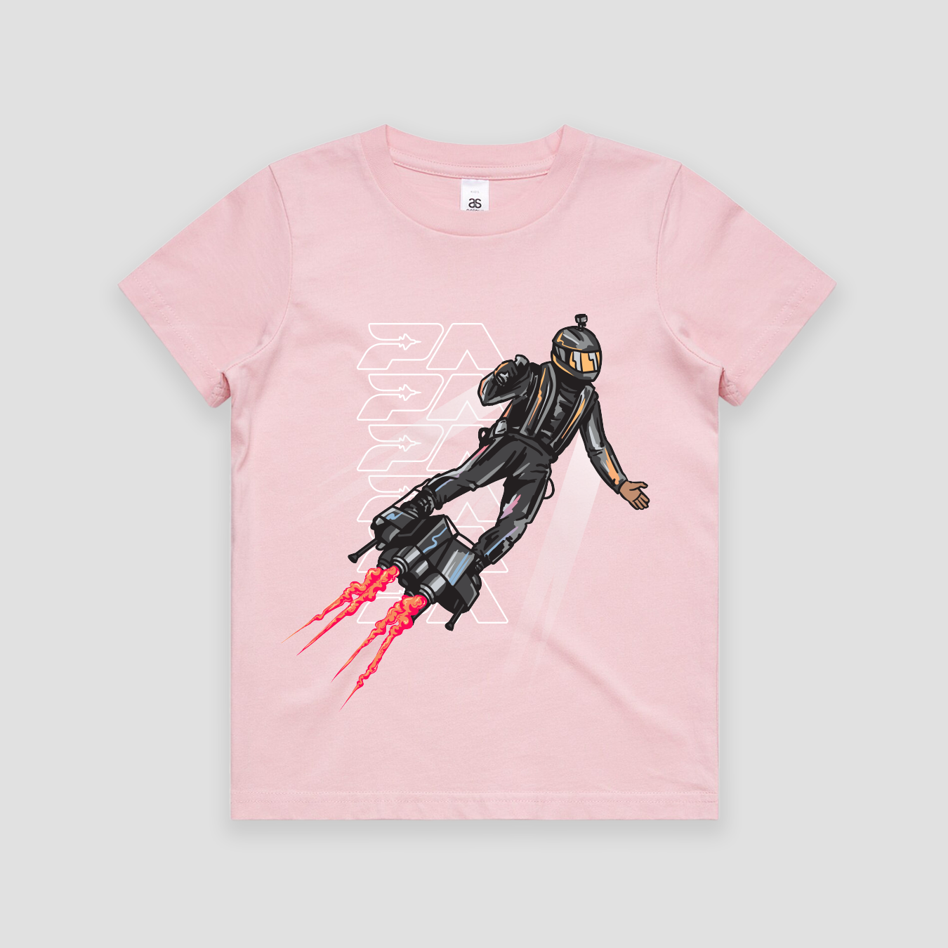 2025 Pacific Airshow JetPack Kids T-Shirt Pink